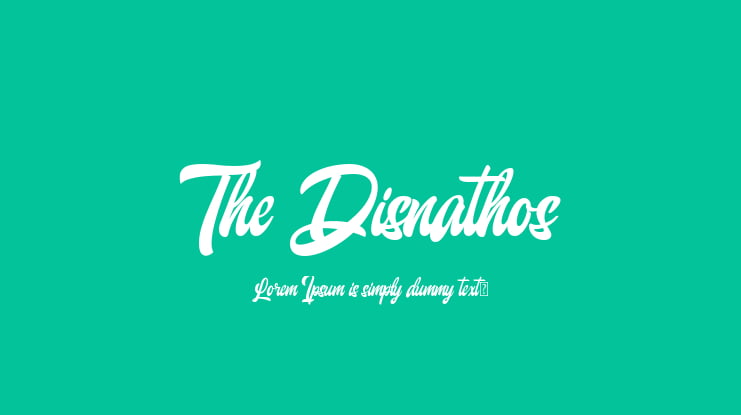 The Disnathos Font