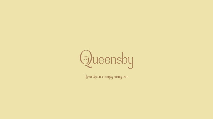 Queensby Font