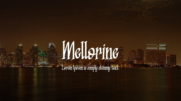 Mellorine Font