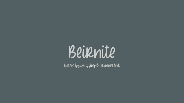 Beirnite Font