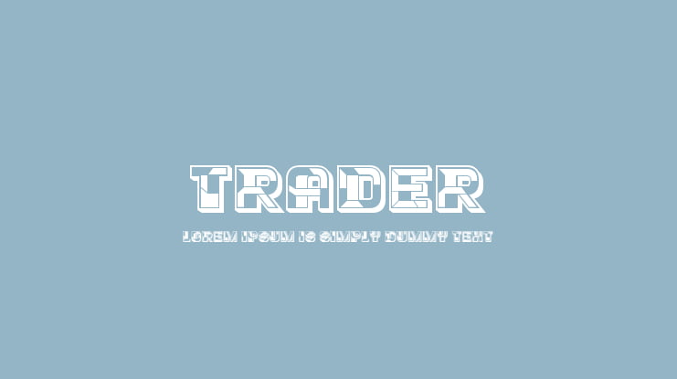 Trader Font Family