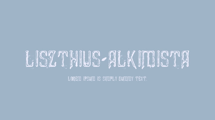 Liszthius-Alkimista Font