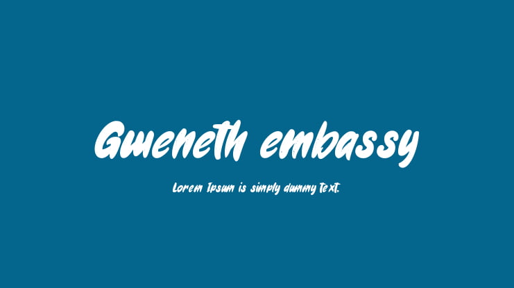 Gweneth embassy Font