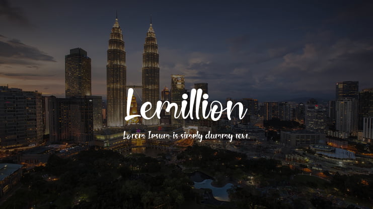 Lemillion Font