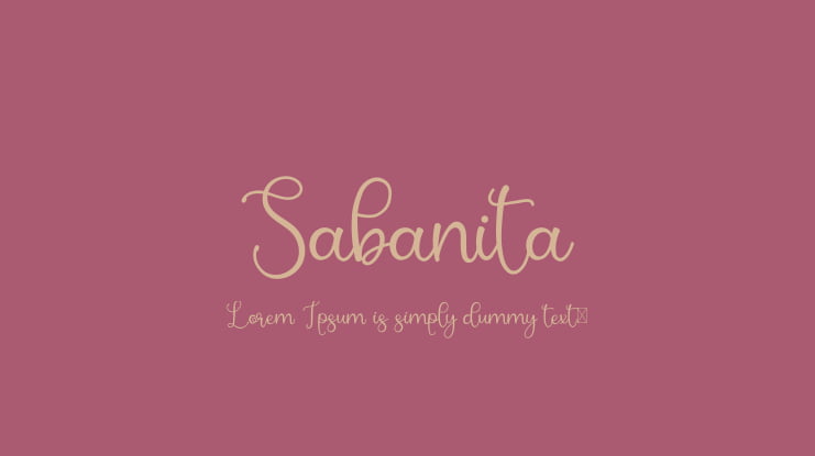 Sabanita Font