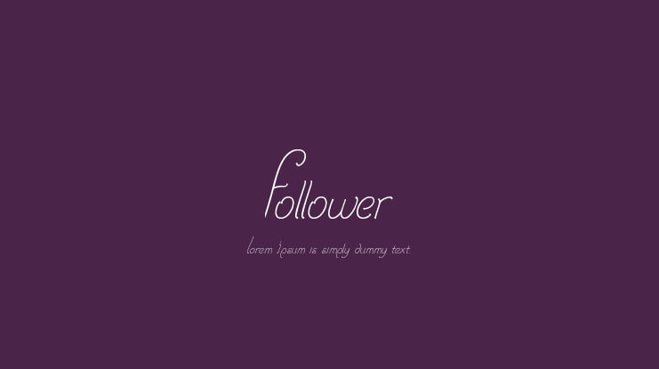 Follower Font