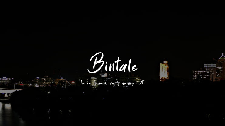 Bintale Font