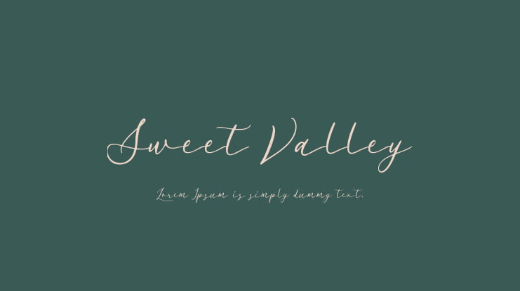 Sweet Valley Font