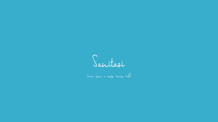 Sanitasi Font