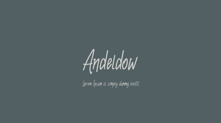 Andeldow Font