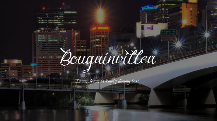 Bougainvillea Font