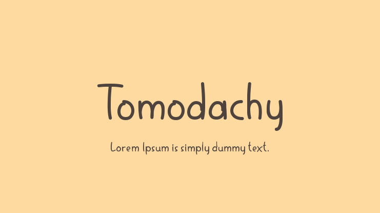 Tomodachy Font