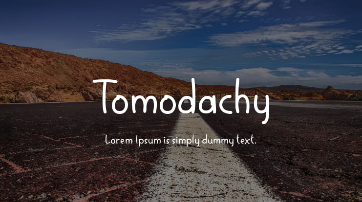 Tomodachy Font