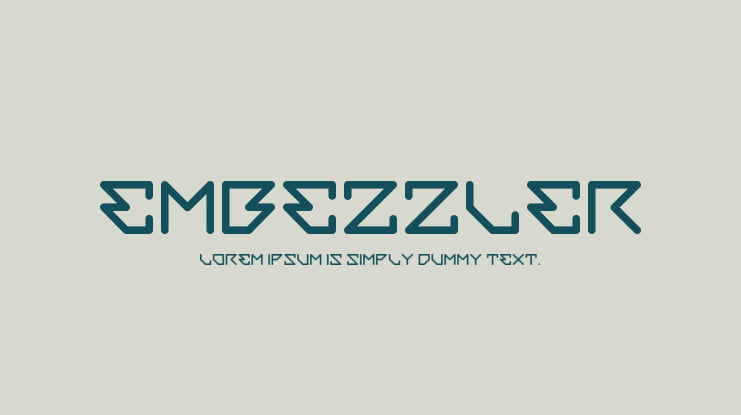 Embezzler Font