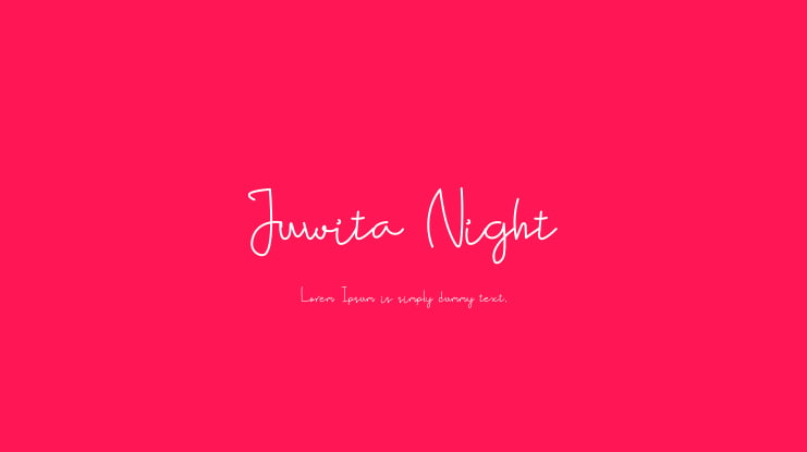 Juwita Night Font