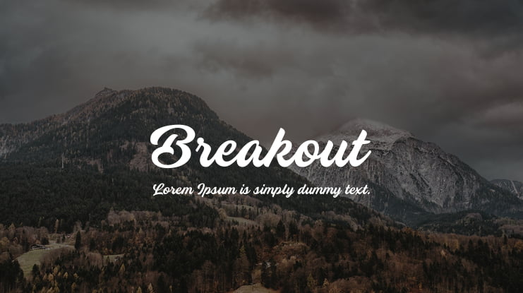 Breakout Font : Download Free for Desktop & Webfont