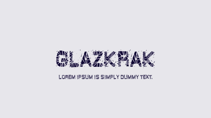 GlazKrak Font