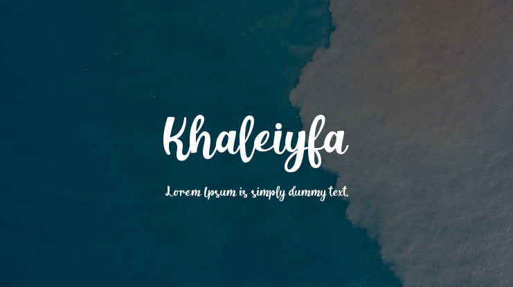 Khaleiyfa Font