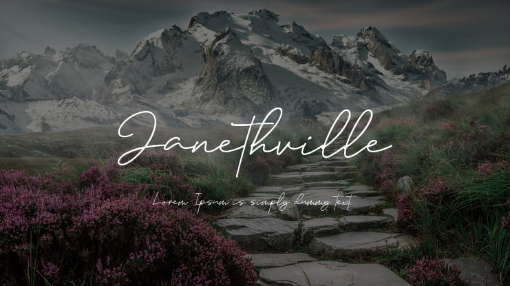 Janethville Font