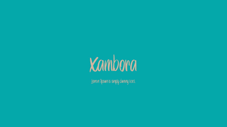 Xambora Font