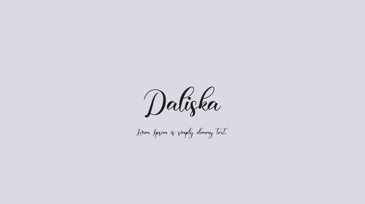 Daliska Font