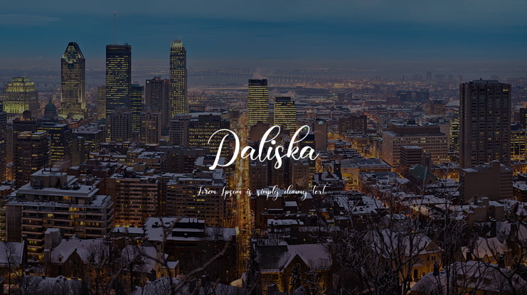 Daliska Font