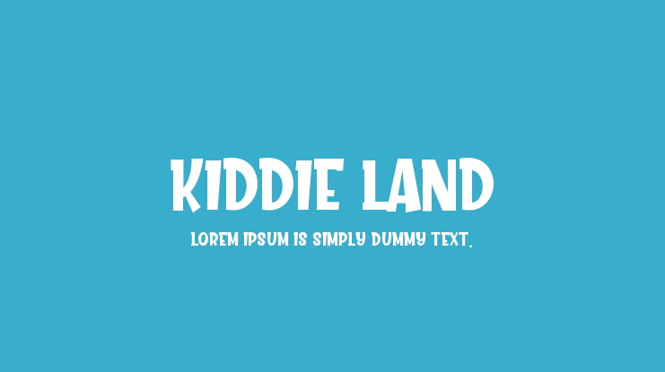 Kiddie Land Font