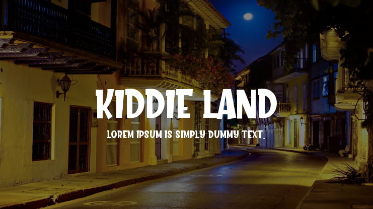 Kiddie Land Font