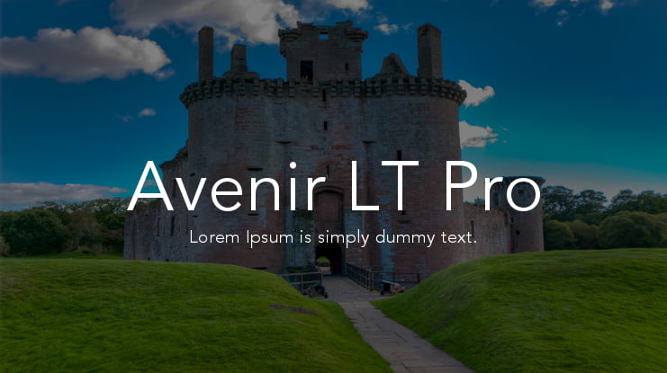 Avenir LT Pro Font Family Download Free For Desktop Webfont