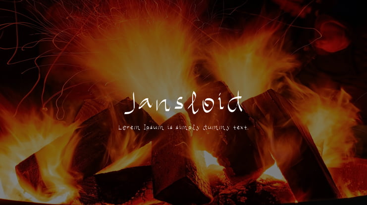 Jansloid Font