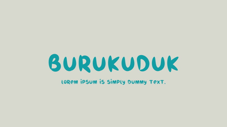 Burukuduk Font