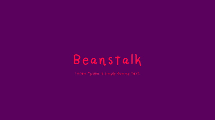 Beanstalk Font