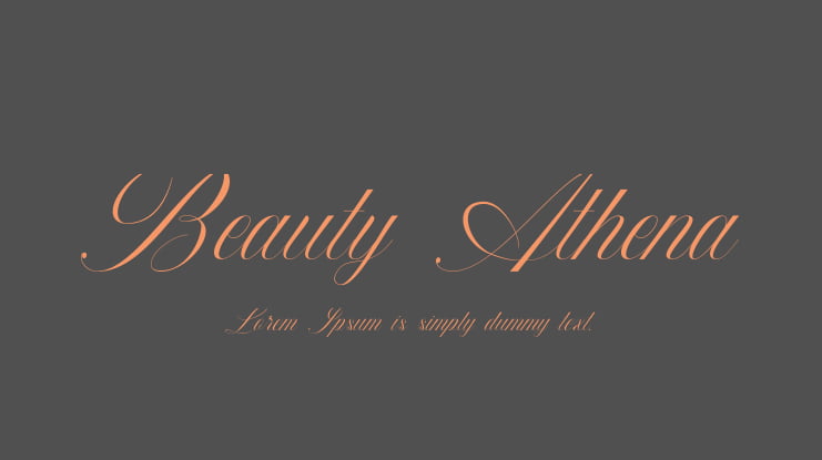 Beauty Athena Font : Download Free for Desktop & Webfont