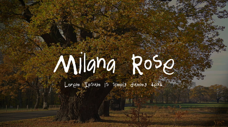 Milana Rose Font