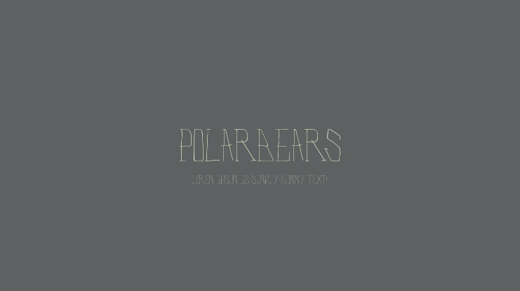 PolarBears Font