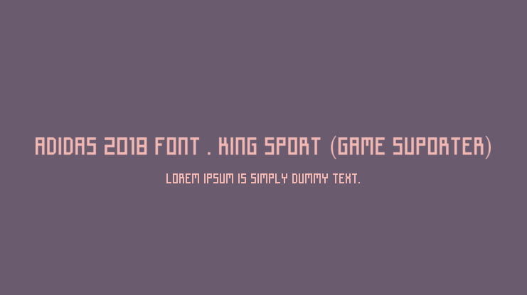 Adidas font . sport (Game Suporter) : Download Free Desktop & Webfont