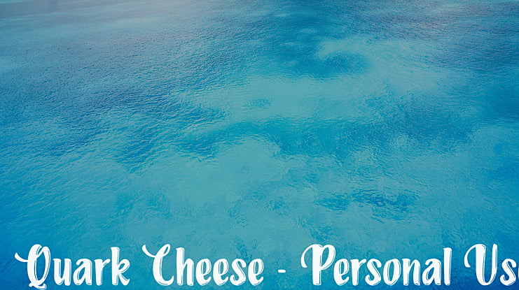 Quark Cheese - Personal Use Font