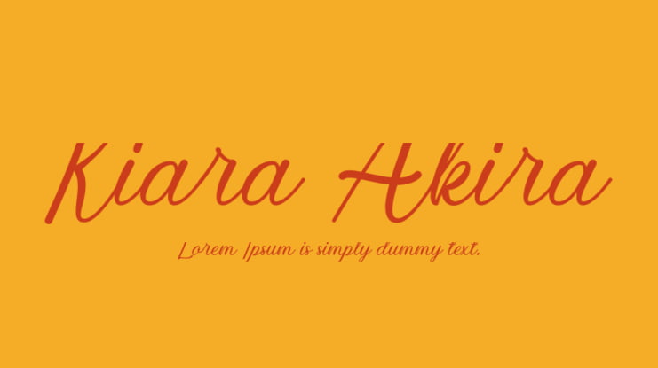 Kiara Akira Font