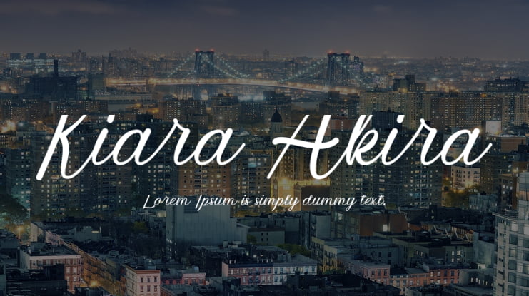 Kiara Akira Font