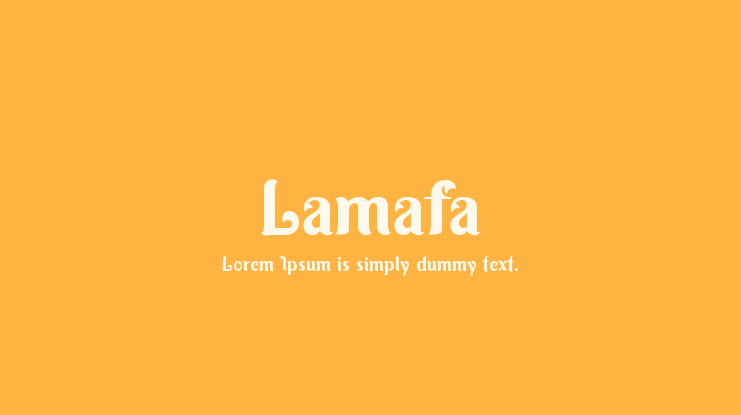 Lamafa Font