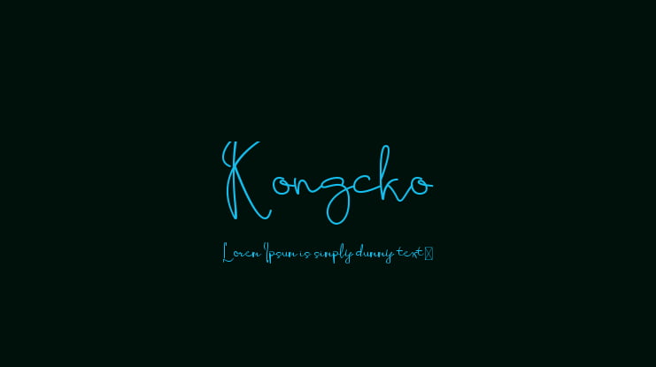 Kongcko Font