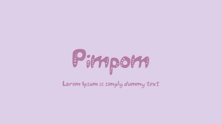 Pimpom Font