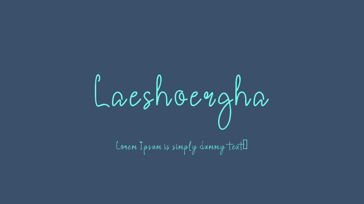 Laeshoergha Font