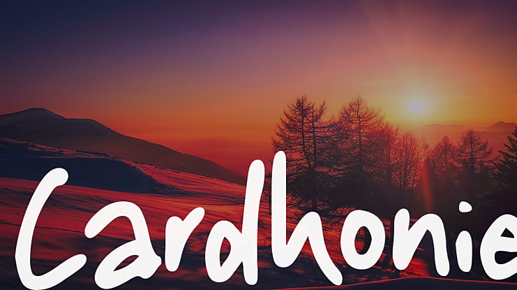 Cardhonie Font