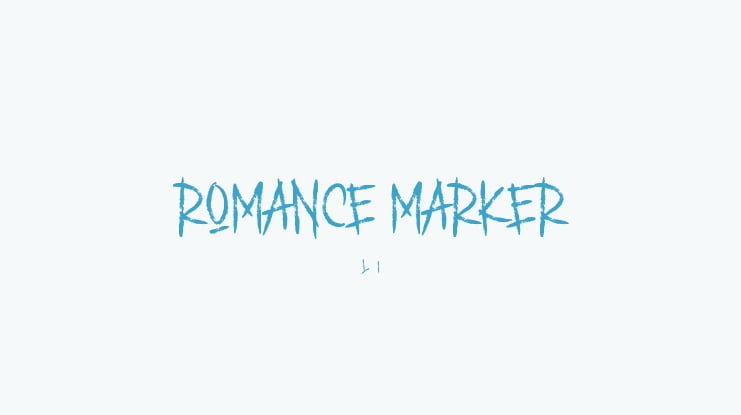 ROMANCE MARKER Font