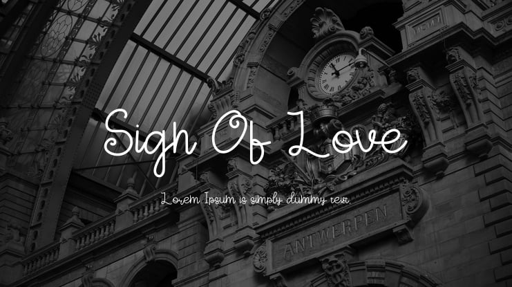 Sign Of Love Font