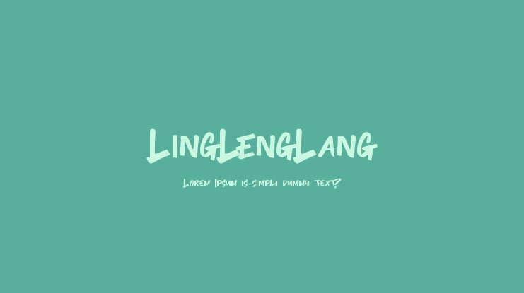 LingLengLang Font