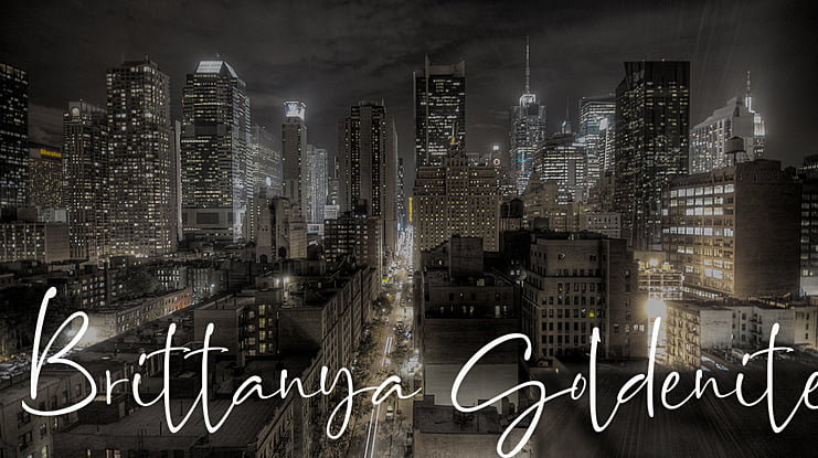 Brittanya Goldenite Font