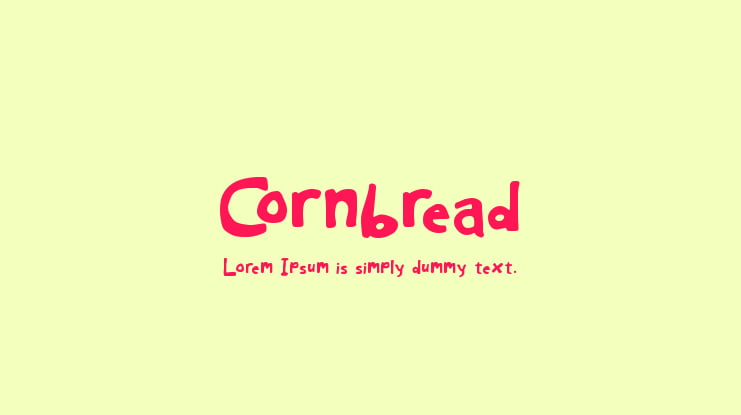 Cornbread Font