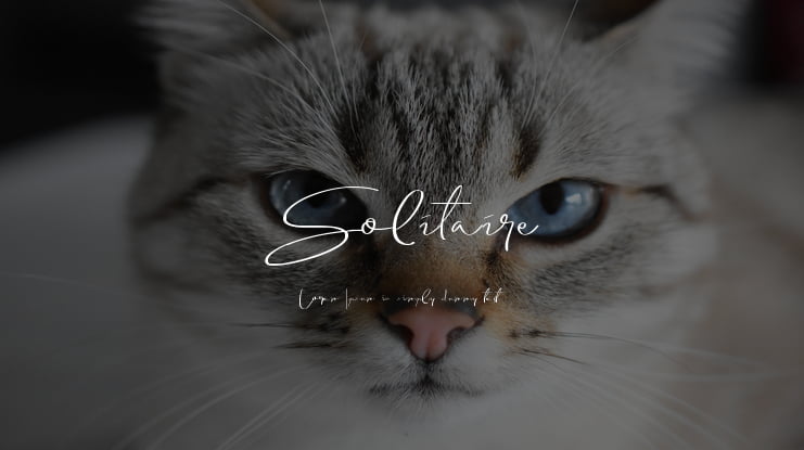 Solitaire Font Free Download - Free Fonts Lab